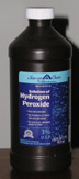 Photo of bottle of drugstore-strength hydrogen peroxide